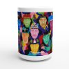 White Ceramic Printed Mug for Coffee