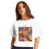 white Cropped Champion women’s t-shirt